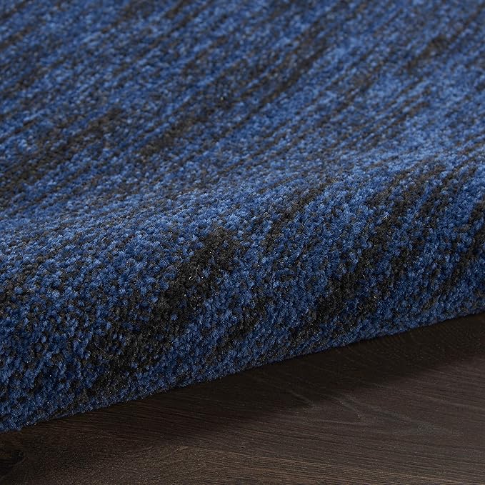 Nourison Home Nourison Essentials Midnight Blue 6' x 9' Area Rug - Easy Clean, Non Shedding, Bed Room, Living Room, Dining Room, Kitchen (6' x 9')