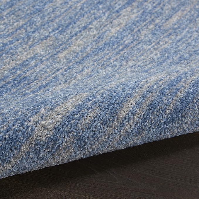 Nourison Home Nourison Essentials Blue Grey 4' x 6' Area Rug - Easy Clean, Non Shedding, Bed Room, Living Room, Dining Room, Kitchen (4' x 6')