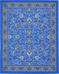Unique Loom Sialk Hill Collection Area Rug - Washington (7' 10" x 10' Rectangle Dark Blue/Black)