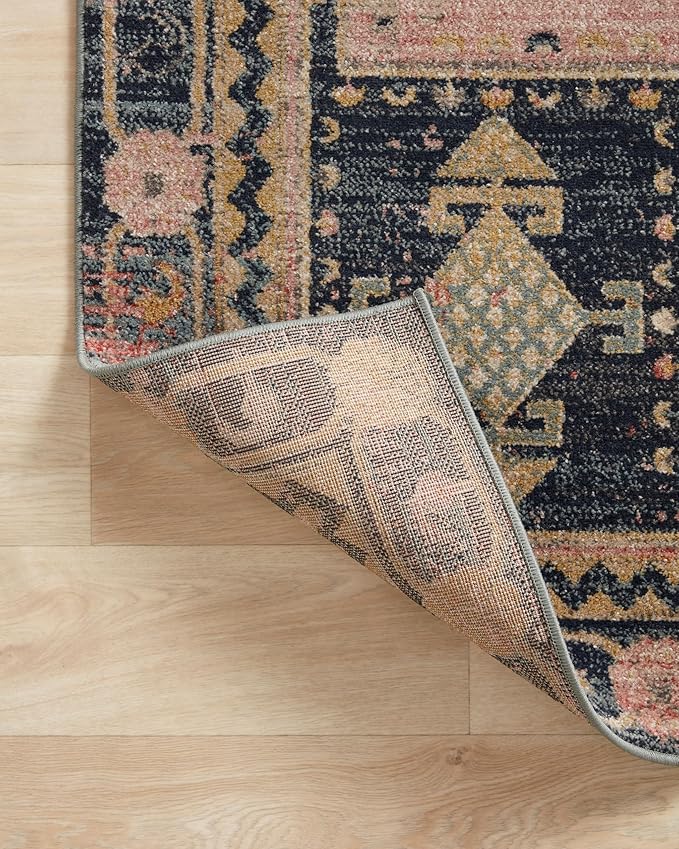 Loloi Jocelyn Collection JOC-06 Rose/Rose 2'-3" x 4'-0" .38" Thick Accent Rug