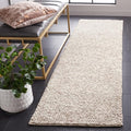 SAFAVIEH Natura Collection Runner Rug - 2' x 6', Beige, Handmade Wool Blend, Textured Design, Ideal for Hallway, Bedroom, Foyer (NAT620B)
