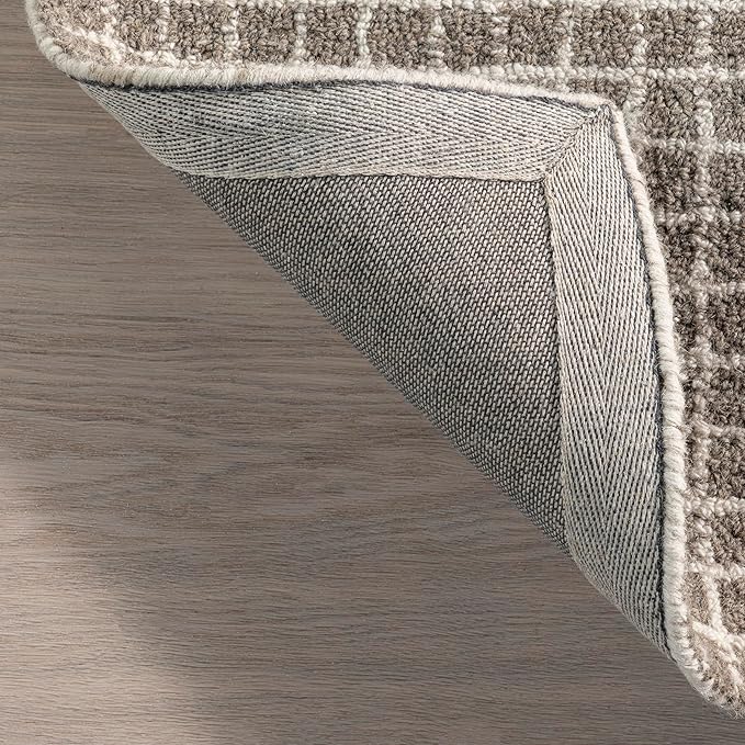 Rugs USA Melrose Grey, 3' x 5', Handmade, Wool & Cotton, Soft and Cozy, High Traffic, Stain Resistant, Easy Clean, Durable Area Rug for Bedroom, Living Room, Dining Space, Den, Entryway
