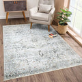 Bloom Rugs Caria Washable Non-Slip 9x12 Rug - Ivory/Gray/Caramel Traditional Area Rug for Living Room, Bedroom, Dining Room, and Kitchen - Exact Size: 9' x 12'
