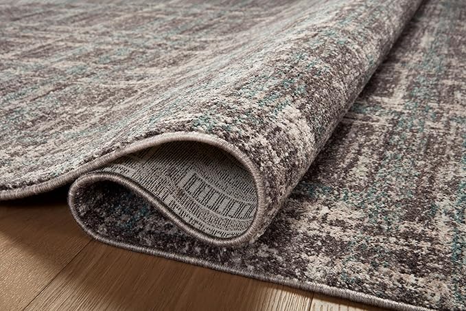 Loloi Angela Rose Ember Collection EMB-08 Espresso/Multi 18" x 18" Sample Rug