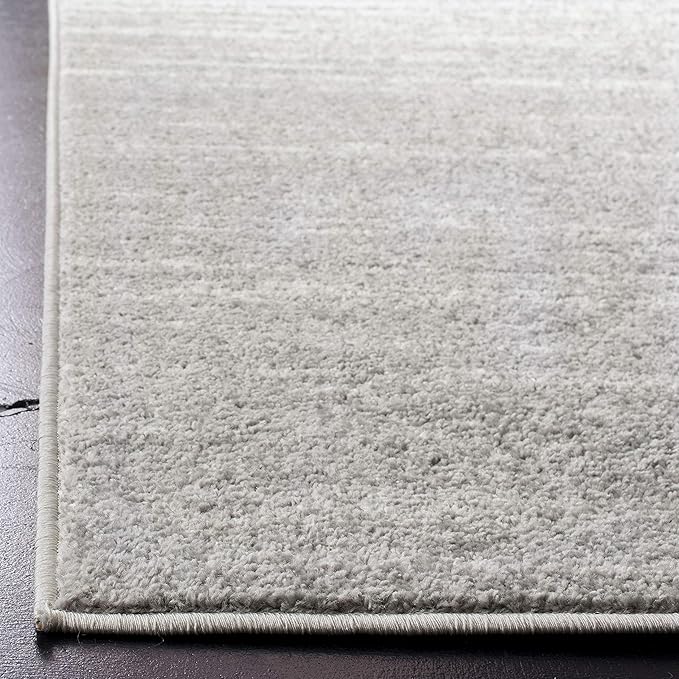 SAFAVIEH Adirondack Collection Area Rug - 3' Square, Light Grey & Grey, Modern Ombre Design, Non Shedding & Easy to Clean, Ideal for Living Room, Bedroom, Office, Dining Space (ADR113C)