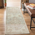 Bloom Rugs Washable Non-Slip 10 ft Runner - Beige/Gray Traditional Runner for Entryway, Hallway, Bathroom, and Kitchen - Exact Size: 2.5' x 10'