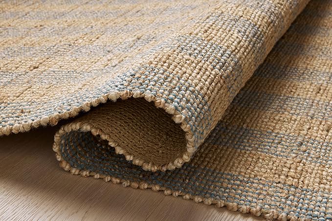Loloi Chris Loves Julia Judy Collection JUD-04 Natural/Sky 3'-6" x 5'-6" Accent Rug