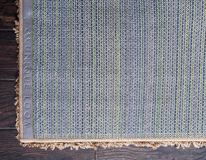 Unique Loom Solid Shag Collection Area Rug (10' x 13' 1" Rectangle, Sandy Brown)