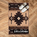 YHSF South West Native American Area Rug C318 - Easy Clean, Thick, Soft, Durable Native Tribal American Indian Inspired Rug for Bedroom/Living Room and More - Berber, 2 Feet x 3 Feet 4 Inches