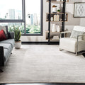 SAFAVIEH Adirondack Collection Area Rug - 11' Square, Ivory & Silver, Modern Ombre Design, Non Shedding & Easy to Clean, Ideal for Living Room, Bedroom, Office, Dining Space (ADR113B)