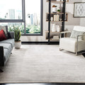 SAFAVIEH Adirondack Collection Area Rug - 10' Square, Ivory & Silver, Modern Ombre Design, Non Shedding & Easy to Clean, Ideal for Living Room, Bedroom, Office, Dining Space (ADR113B)