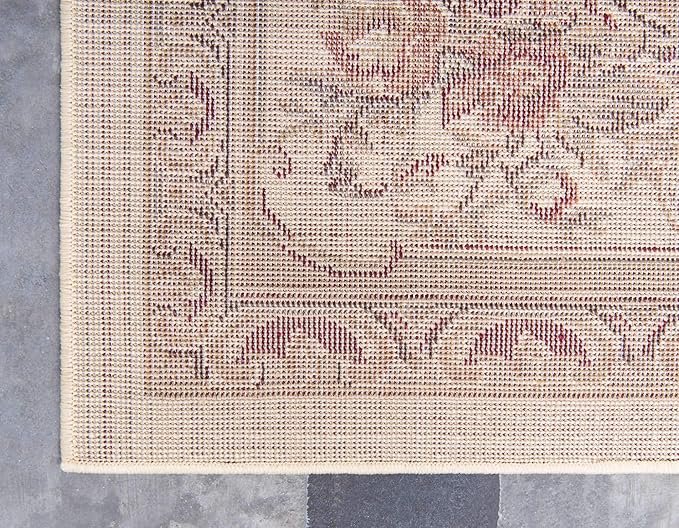 Unique Loom Versailles Collection Traditional Classic Floral Motif Area Rug (2' 7 x 10' 0 Runner, Ivory/ Tan)