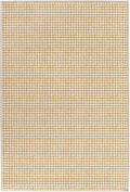 Dash & Albert Hartley Natural Machine Washable Rug, 5 X 8 Feet, Natural Plaid Pattern