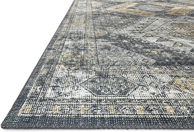 Loloi II Skye Collection SKY-09 Graphite/Silver 7'-6" x 9'-6" Area Rug