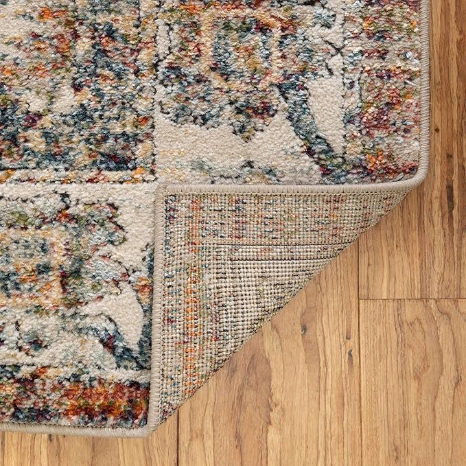 Unique Loom Isabella Collection Area Rug - Adjani (4' 1" x 6' 1" Rectangle, Multi/ Beige)