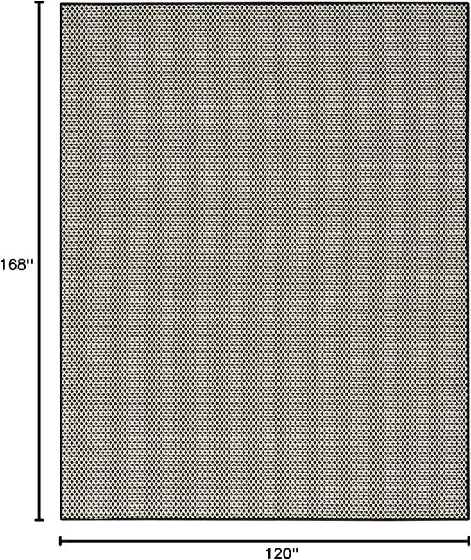 Nourison Home Courtyard Black White 10' x 14' Area Rug - Easy Clean, Non Shedding, Bed Room, Living Room, Dining Room, Kitchen (10' x 14')