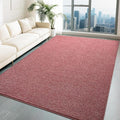 HQAYW 5x7 Area Rugs for Living Room Bedroom, Modern Thickened Memory Foam Soft Rug, Indoor Low Pile Minimalist Washable Non Slip Carpets for Kids Girls Boys Nursery Dorm Home Decor, Dark Red