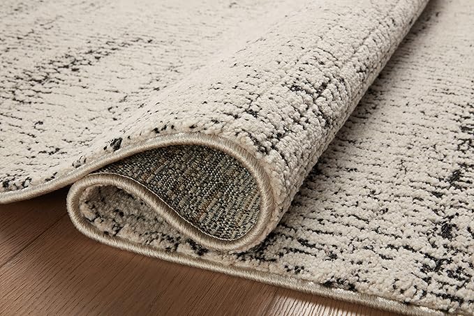 Loloi Darby Collection DAR-02 Oatmeal/Charcoal 4'-0" x 6'-0" Accent Rug