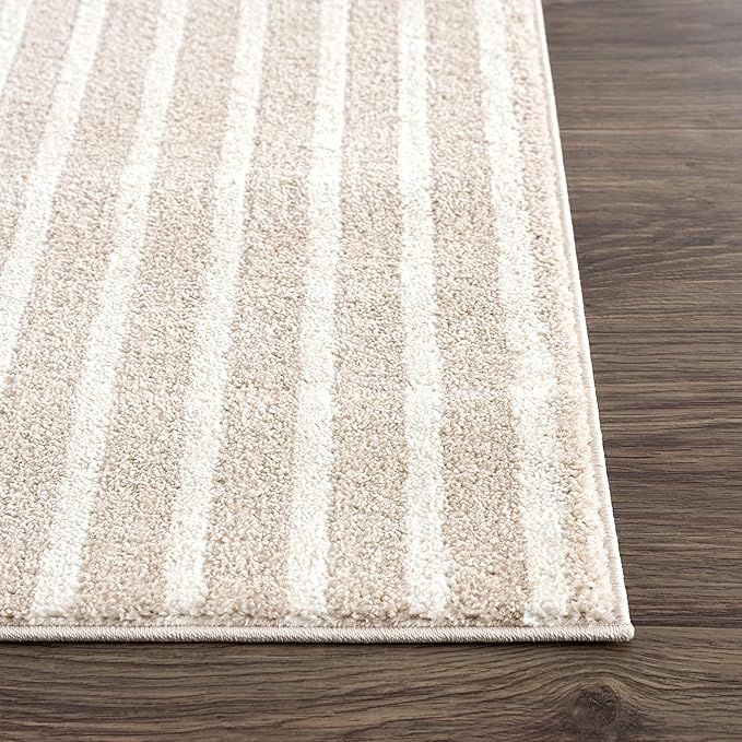 Abani Area Rug for Living Room -Nuevo 6' x 9' Beige Arch Pattern Area Rug, Soft and Durable Living Room Rug, Stain and Fade Resistant, Chic Modern Design, Pet & Kid Friendly