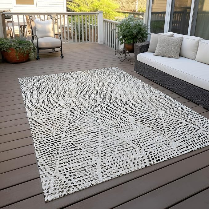 Addison Rugs Chantille ACN591 Ivory 3' x 5' Indoor Outdoor Area Rug, Easy Clean, Machine Washable, Non Shedding, Bedroom, Living Room, Dining Room, Kitchen, Patio Rug