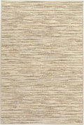 Dash & Albert Clay Natural Machine Washable Rug, 4 X 6 Feet, Natural Stripe Pattern