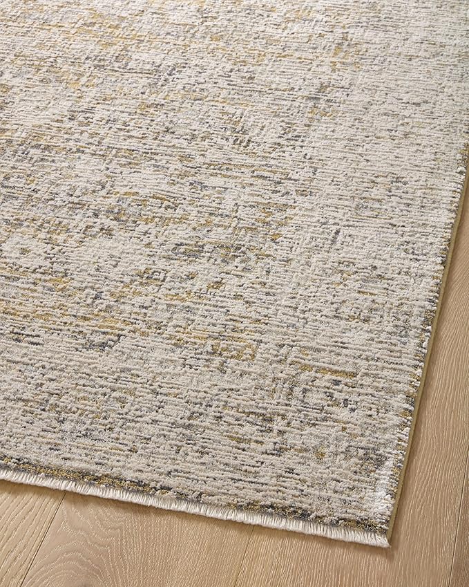 Loloi Amber Lewis Alie Collection ALE-05 Gold/Beige 9'-6'' x 13'-1'', .13'' Pile Height, Area Rug