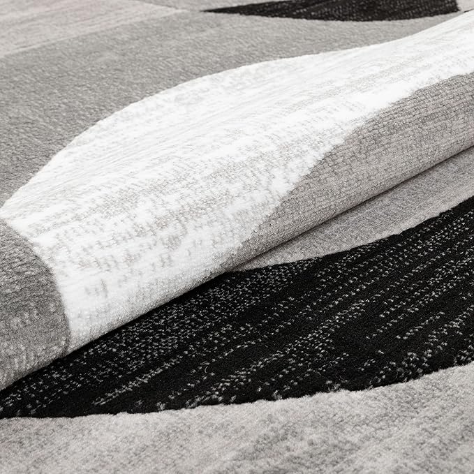 Well Woven Dulcet Bingo Grey Modern Geometric 2'7" x 3'11" Area Rug