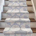Well Woven Custom Size Hallway & Stair Runner- Harlow Harmony Ivory/Grey 27 Inches Wide x 11 Feet Long Runner (27" x 11') Runner Rug - Modern Geometric Pattern, Ultra-Soft, Easy-Clean