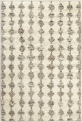 Dash & Albert Izzy Grey Machine Washable Rug, 5 X 8 Feet, Grey Graphic Pattern