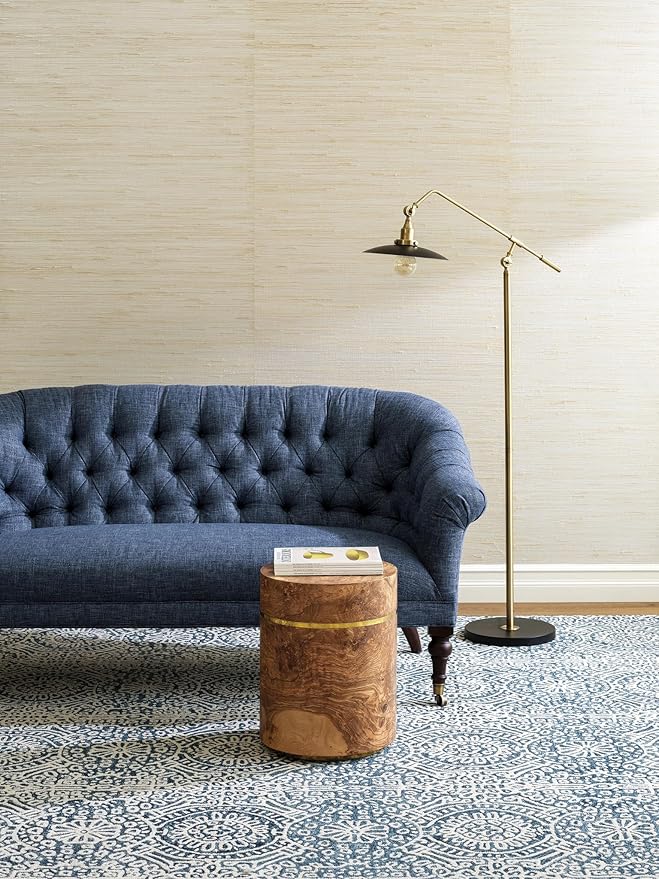 Dash and Albert Temple Wool Area Rug - 7.5 X 9.5 Ink Geometric Hand Micro Hooked Accent Rug - Durable, High Traffic Areas Hallway, Living Room, Stairs - Premium Luxury Hotel Quality Soft Breathable