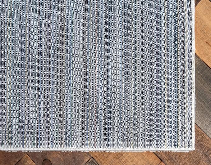 Unique Loom Solo Collection Area Rug - Calabasas (2' 2" x 13' Runner, Snow White)