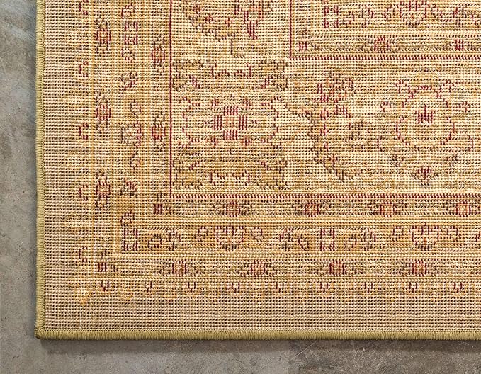 Unique Loom Voyage Collection Traditional Oriental Classic Intricate Design Area Rug (8' 0 x 11' 4 Rectangular, Green/Ivory)