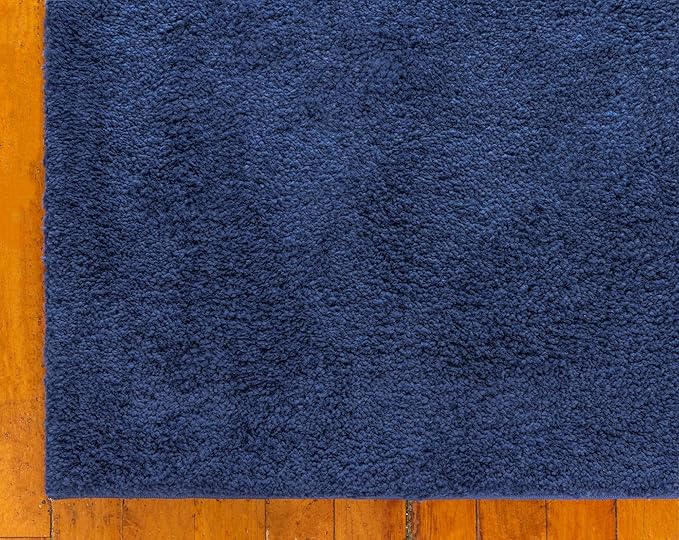 Unique Loom Solo Collection Area Rug - Calabasas (2' 2" x 13' 1" Runner, Navy Blue)