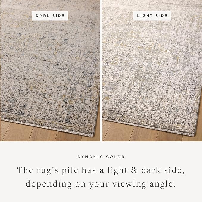 Loloi Amber Lewis Alie Collection ALE-02 Sand/Sky 2'-3'' x 3'-10'', .13'' Pile Height, Accent Rug