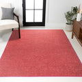 JONATHAN Y Haze Solid Low-Pile Red Indoor Area Rug 12x15, Coastal,Bohemian,Minimalist,Classic, Easy-Cleaning for Living Room,Bedroom,Kitchen,Pet Friendly,Non-Shedding (SEU100E-15)