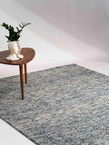 Rugsotic Carpets Hand Tufted Wool ECO-Friendly Area Rugs - 5'x8', Rectangle Shape, Dark & Blue, Solid Plain Design, High Pile Handmade Anti Skid Area Rugs for Living Room, Bed Room (KWC111)