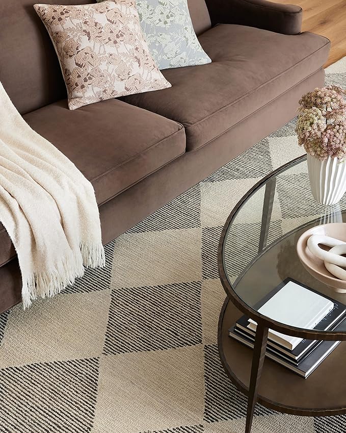 Loloi Chris Loves Julia Francis Collection FRA-01 Beige/Charcoal 5'-0" x 7'-6" Area Rug