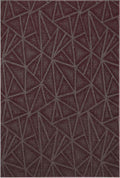 Furnish my Place Geometrical Pattern Indoor/Outdoor Refine Burgundy Abstract Area Rug, Home Decor Mat, Contemporary Rug for Living Room, Made in USA -4' x 6' Rectangle