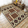 UNREASTO Western Area Rugs 5x6ft Vintage Country Southwestern Native Botanical Farmhouse Rug Floor Mats, Rustic Pine Cone Non-Slip Washable Throw Rugs for Hallway Living Room Bedroom Hardwood Floors