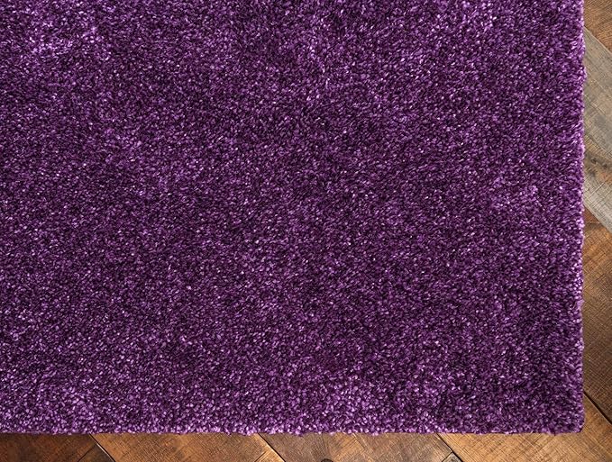 Unique Loom Solo Collection Area Rug - Calabasas (10' x 13' Rectangle, Violet)