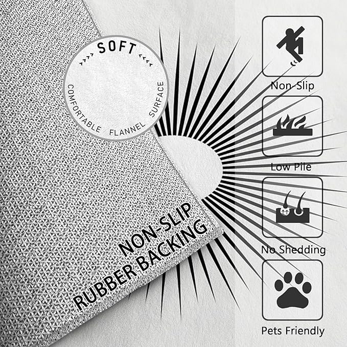 Mid Century Rugs for Living Room - 6x9 ft, Minimalist Sun Rug, Black and White Living Room Rug, Modern Abstract Washable Area Rugs for Bedroom, Optical Illusion Home Decor & Gifts