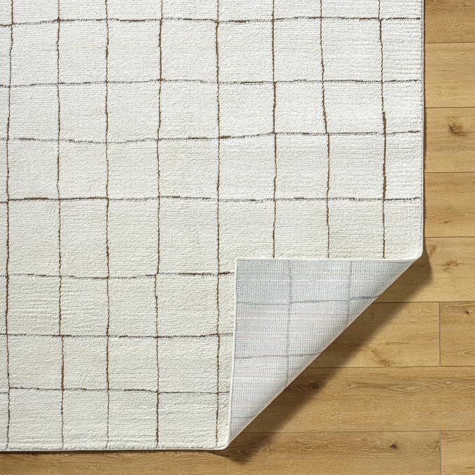 Livabliss x Our PNW Home Cascade Minimalist Area Rug, 10' x 14', Ivory