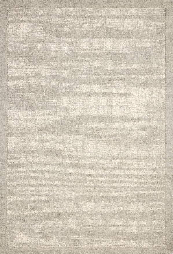 Loloi Magnolia Home by Joanna Gaines Henley Collection HNY-01 Ivory/Silver 2'-6" x 7'-6" Runner Rug