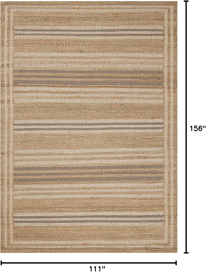 Loloi Chris Loves Julia Judy Collection JUD-03 Natural/Dove 9'-3" x 13' Area Rug