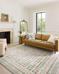 Loloi Rifle Paper Co. Eden Collection EDE-03 Lattice Ivory 7'-6" x 9'-6" Area Rug feat. CloudPile™