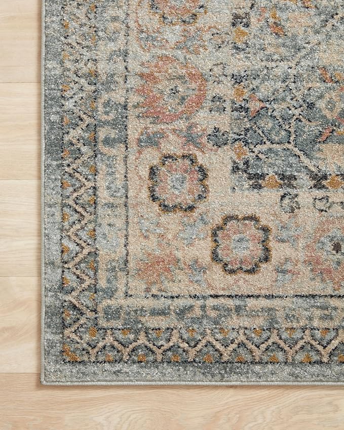 Loloi Jocelyn Collection JOC-04 Sky/Multi 2'-3" x 7'-6" .38" Thick Runner Rug
