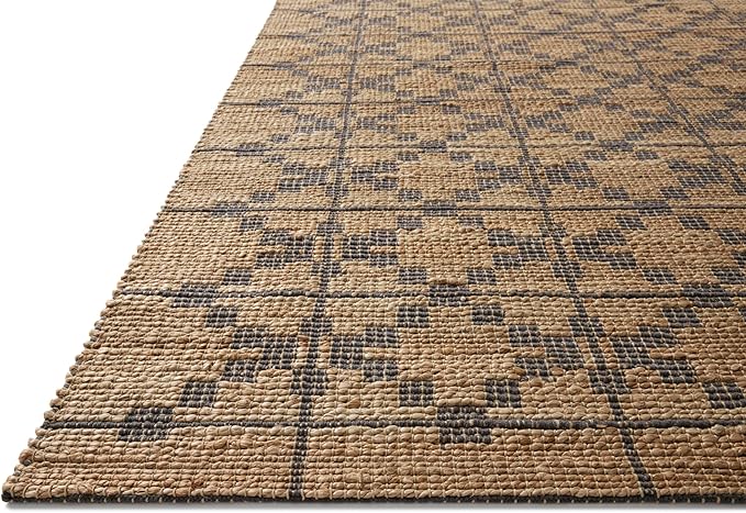 Loloi Chris Loves Julia Judy Collection JUD-05 Natural/Graphite 2'-6" x 7'-6" Runner Rug