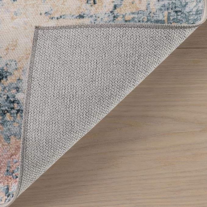 Dash & Albert Blaire Mineral Machine Washable Rug, 2.5 X 8 Feet, Multicolored Graphic Pattern