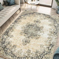 Keen Home Design 3x5 Rug - Machine Washable Entry Rug with Non-Slip Backing, Ideal for Enteryway, Kitchen, Bathroom, Laundry Room - Vintage, Easy Clean, Durable, Low Pile - (3' x 5')
