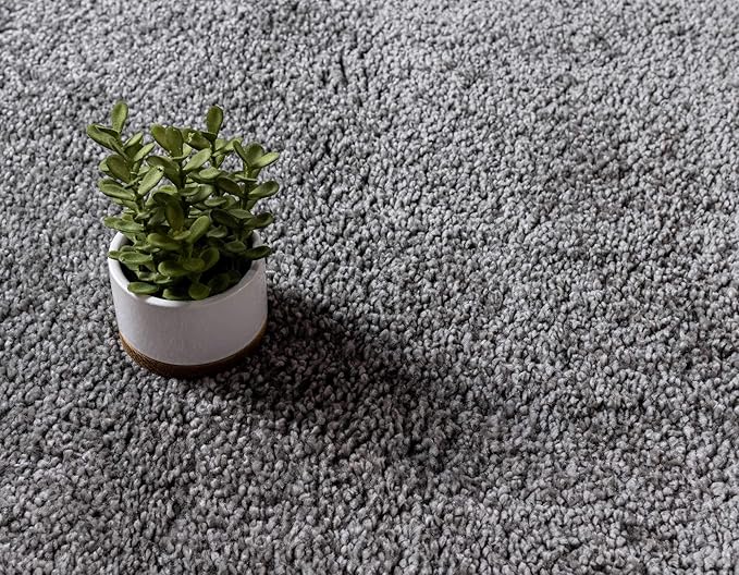 Unique Loom Solo Collection Area Rug - Calabasas (7' 10" x 10' Rectangle, Gray)